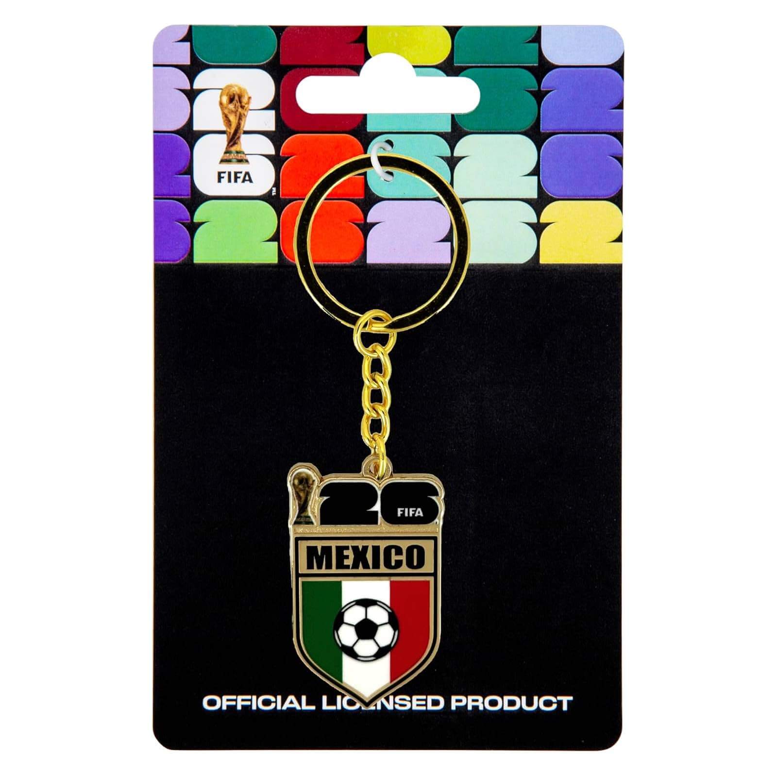 Logo Brands 2026 FIFA World Cup Mexico Flag Keychain (Package - Front)