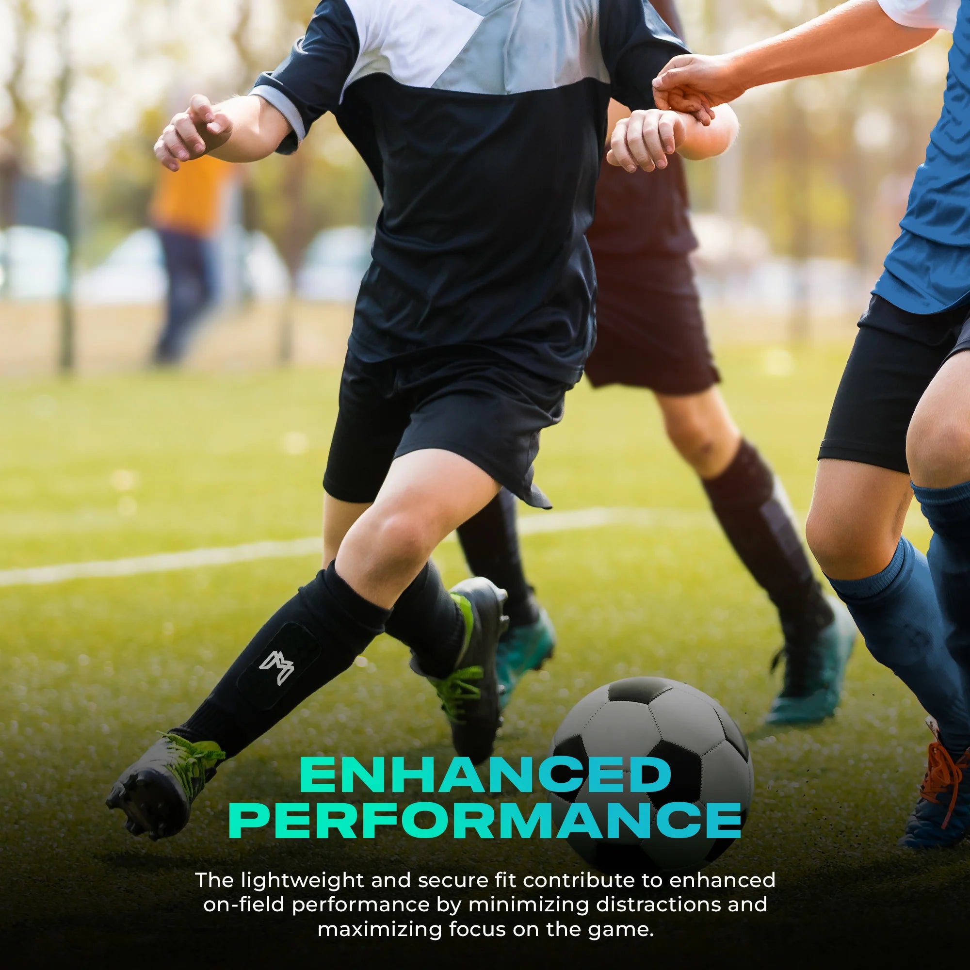MEDICAPTAIN Mini Shin Pad Sleeves With Build In Shin Guards