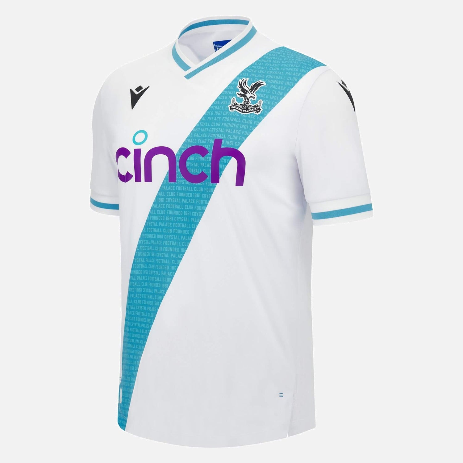 Macron 2023-24 Crystal Palace Men's Away Jersey (Lateral - Front)