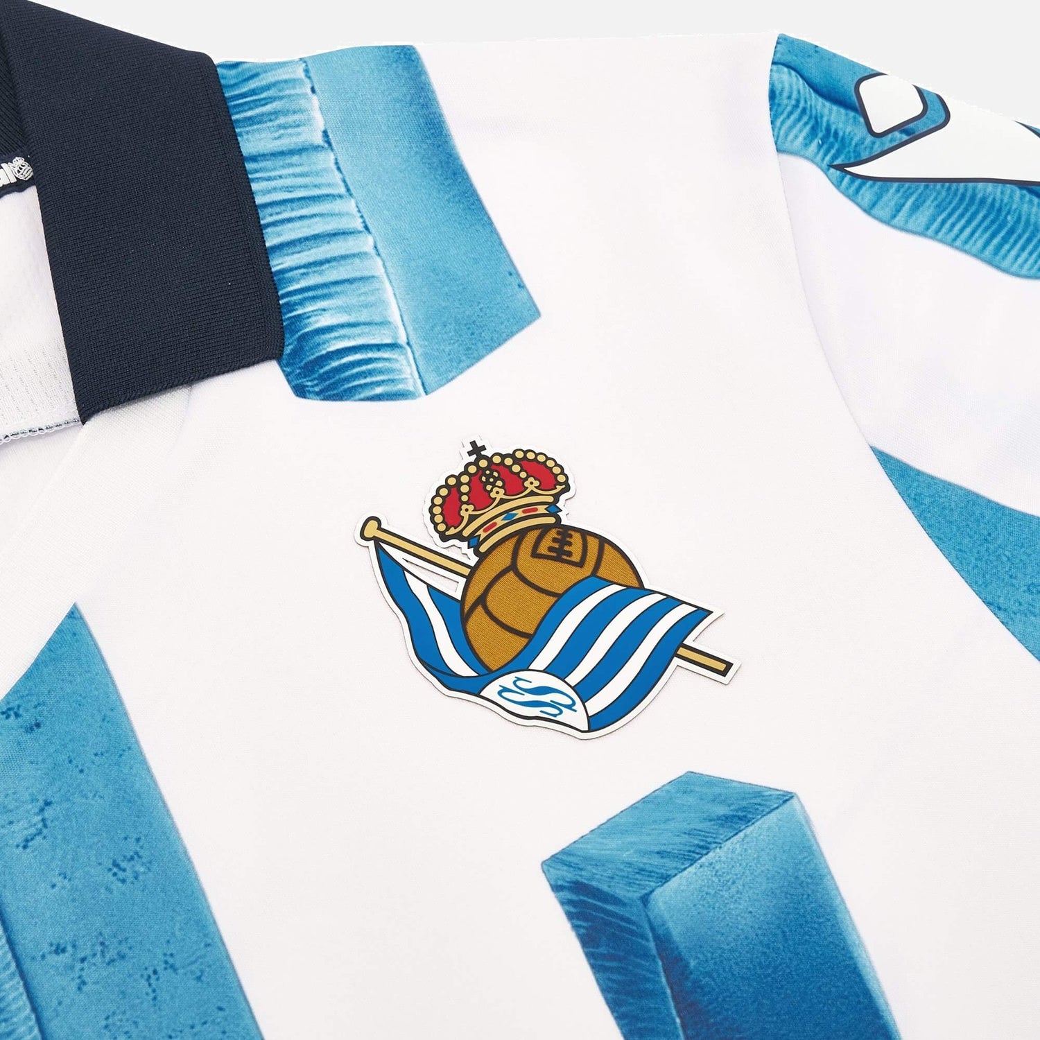 Macron 2023-24 Real Sociedad Men's Authentic Home Jersey (Detail 2)