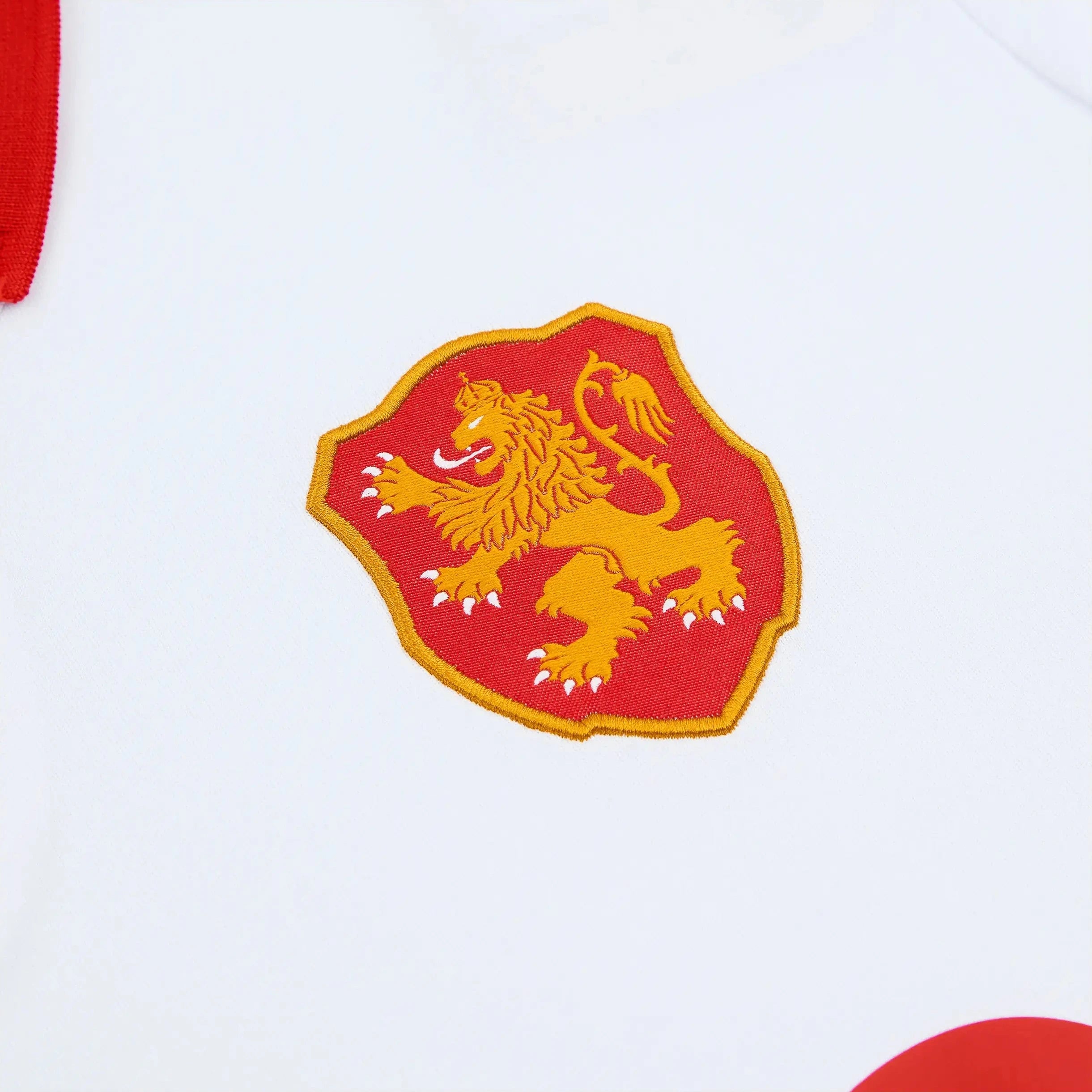 Macron 2025-26 Bulgaria Men's Authentic Home Soccer Jersey Sponsor (Detail 1)
