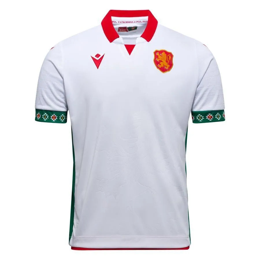 Macron 2025-26 Bulgaria Men's Authentic Home Soccer Jersey (Front)