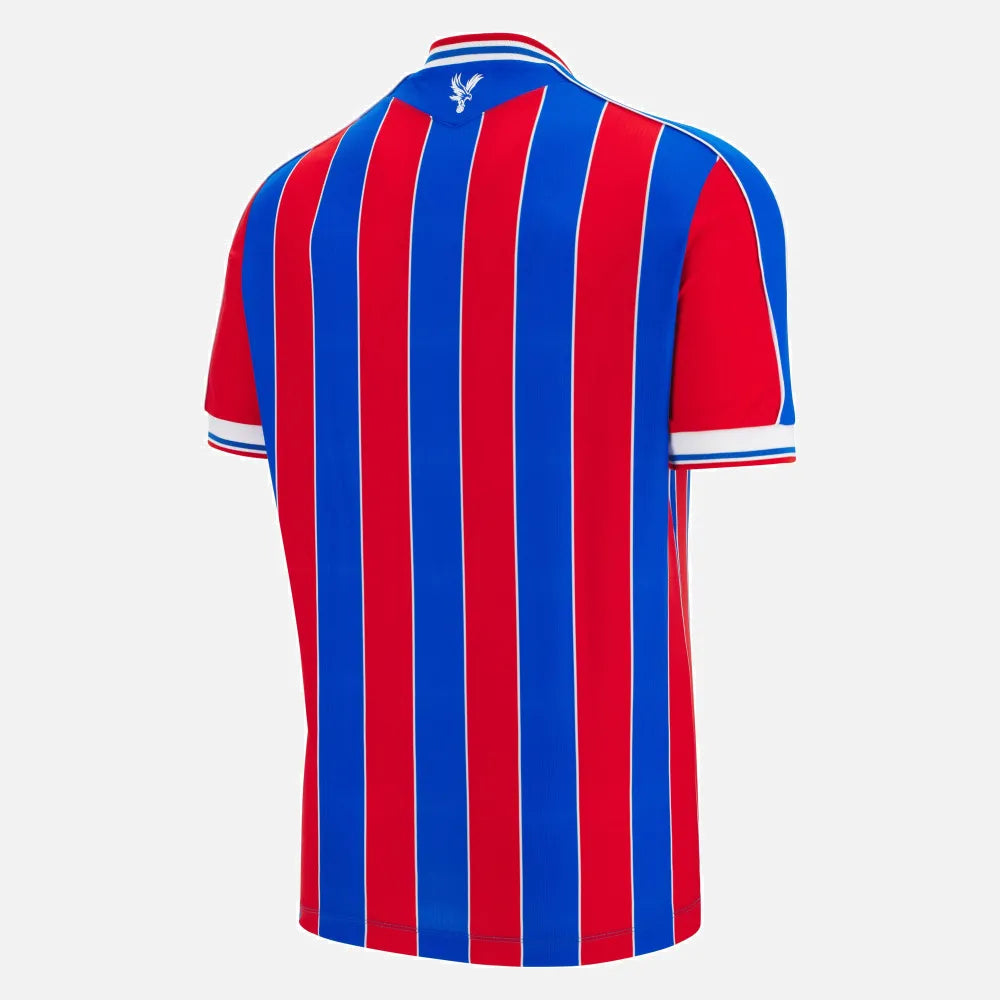 Macron 2025-26 Crystal Palace Men's Authentic Home Soccer Jersey (Lateral - Back)