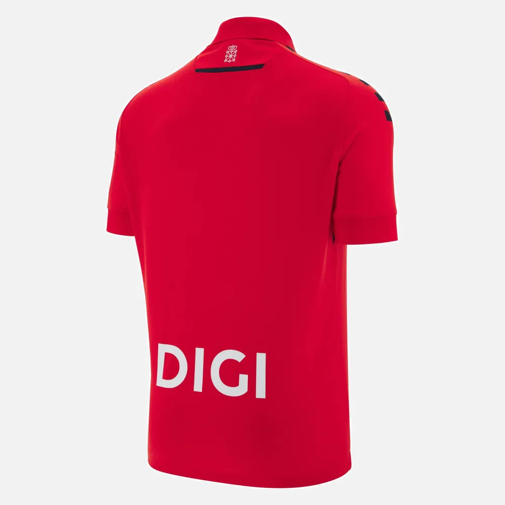 Macron 2025-26 Osasuna Men's Authentic Home Soccer Jersey (Back)