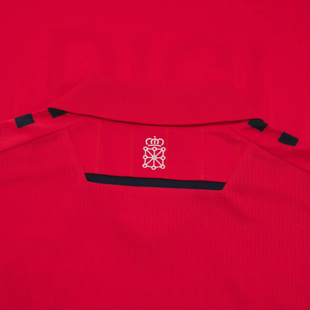 Macron 2025-26 Osasuna Men's Authentic Home Soccer Jersey (Detail 2)