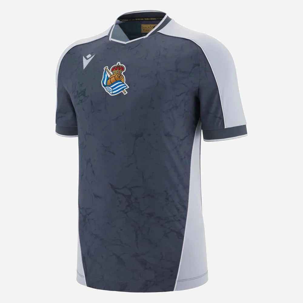 Macron 2025-26 Real Sociedad Men Authentic Away Soccer Jersey (Front)