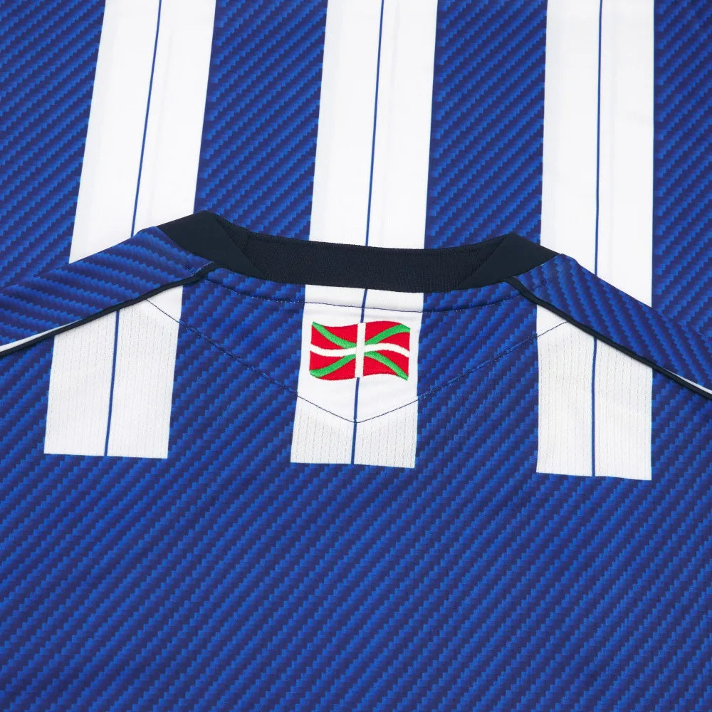 Macron 2025-26 Real Sociedad Men's Authentic Home Soccer Jersey (Detail 3)