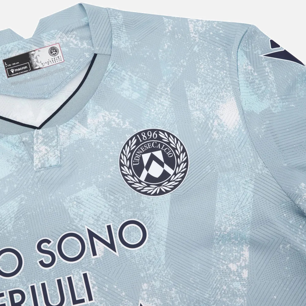 Macron 2025-26 Udinese Men's Authentic Away Soccer Jersey (Detail 1)