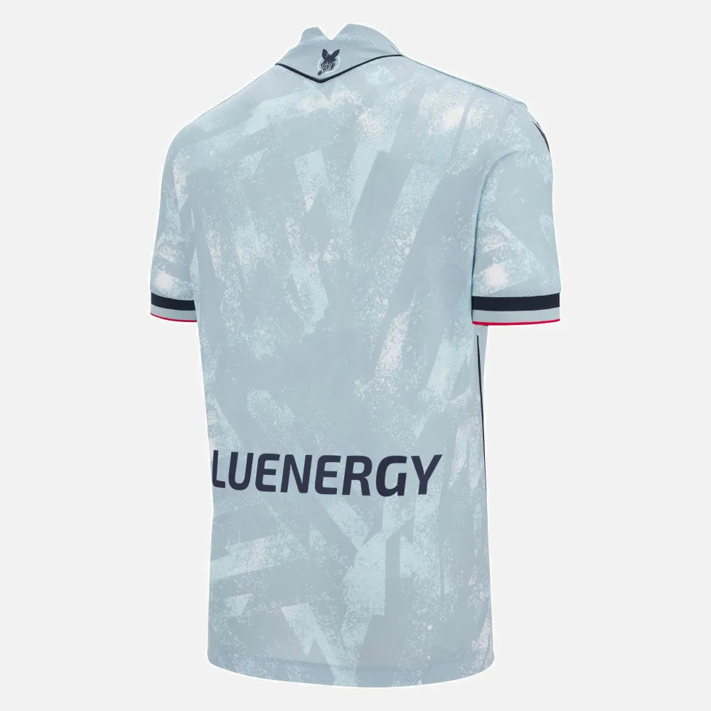 Macron 2025-26 Udinese Men's Authentic Away Soccer Jersey (Lateral - Back)
