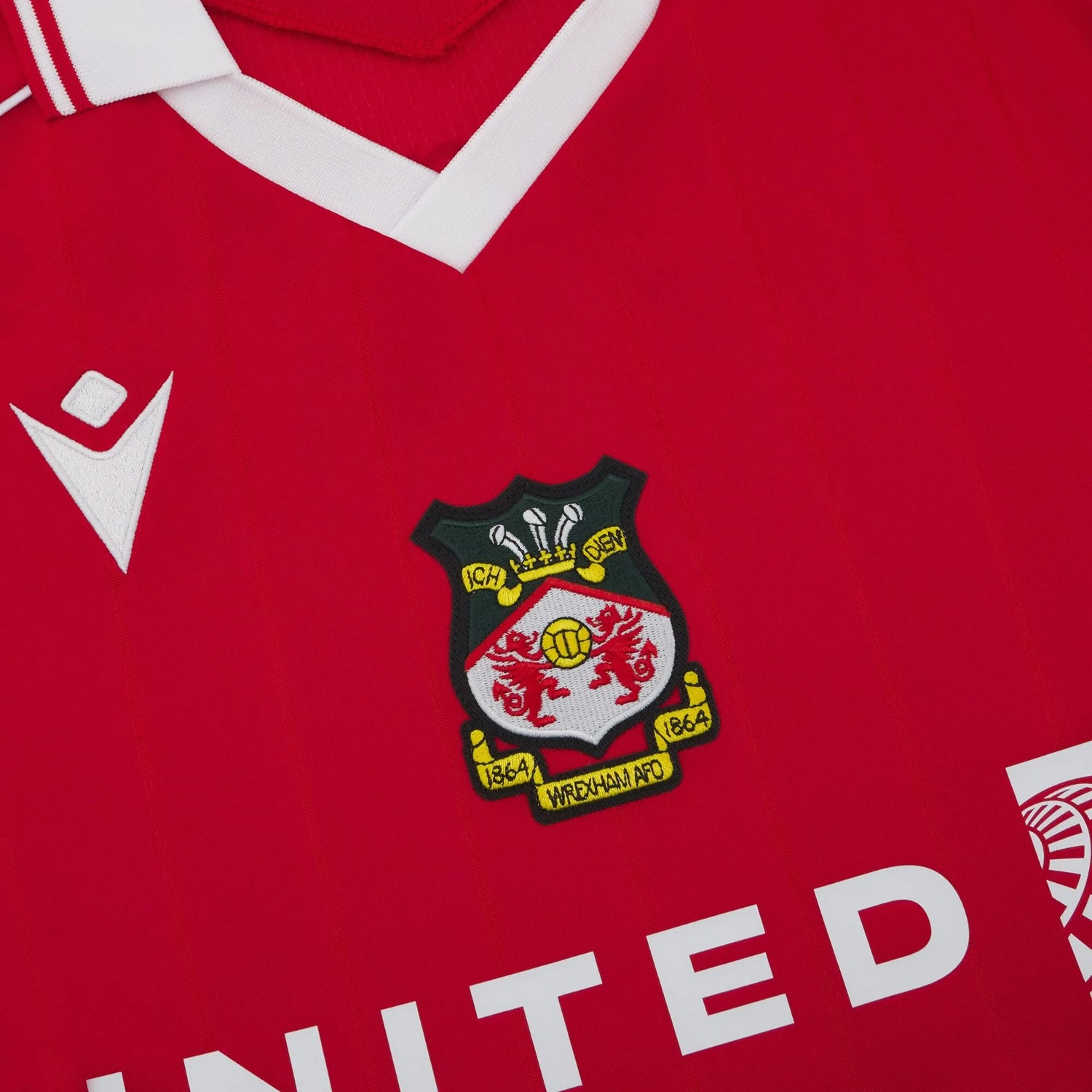 Macron 2025-26 Wrexham Men's Authentic Home Soccer Jersey (Detail 2)