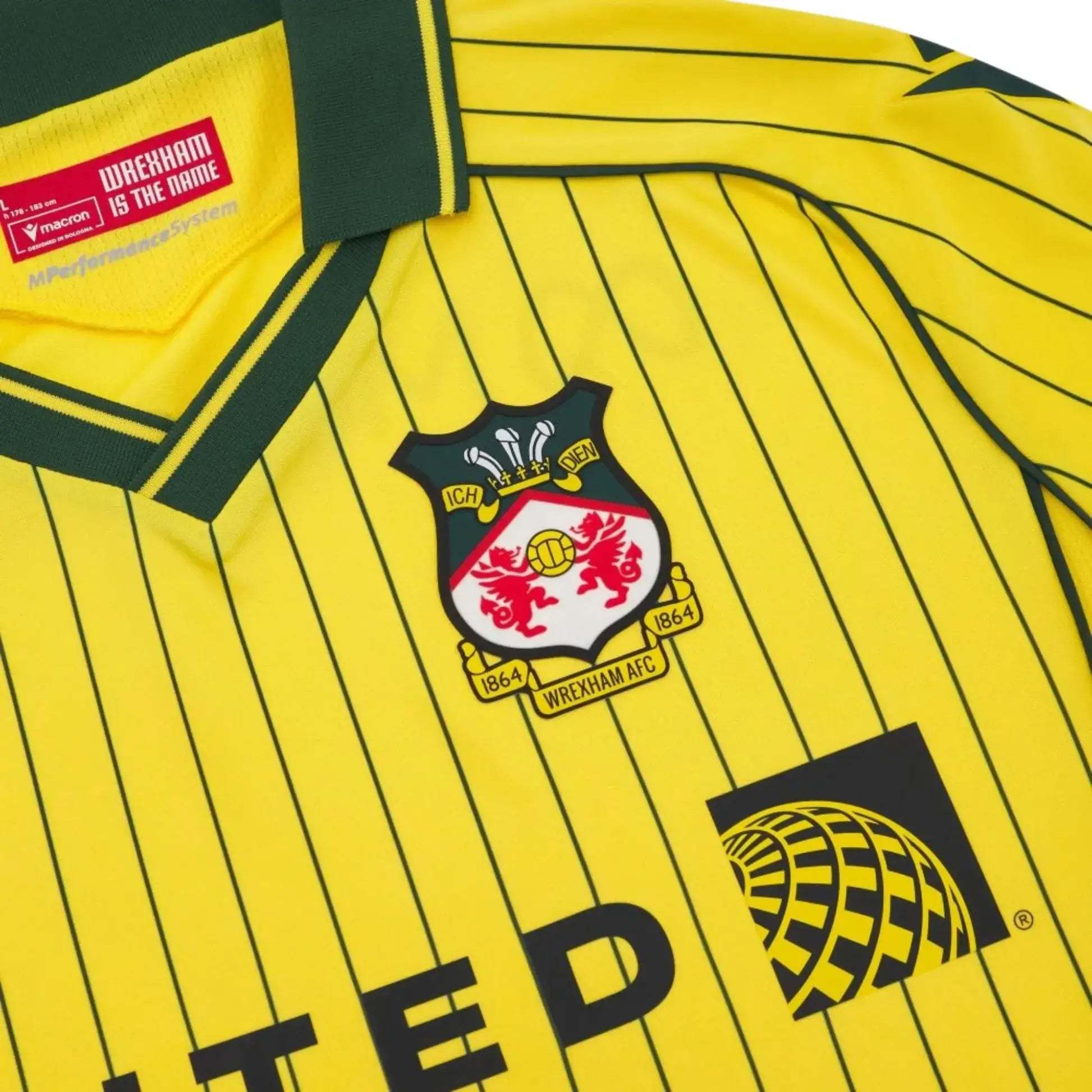 Macron 2025-26 Wrexham Men's Stadium Away Soccer Jersey (Detail 1)