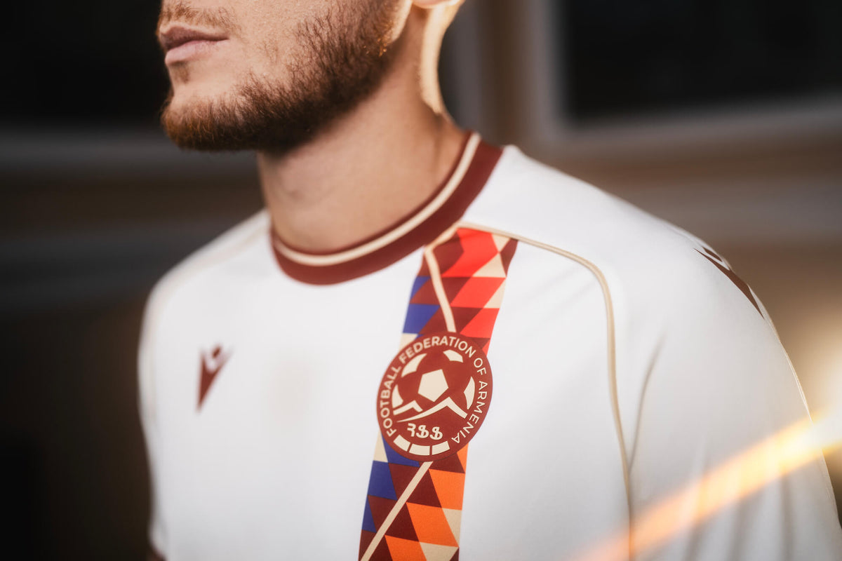 Macron 2026-27 Armenia Men's Authentic Away Soccer Jersey (Detail 1)
