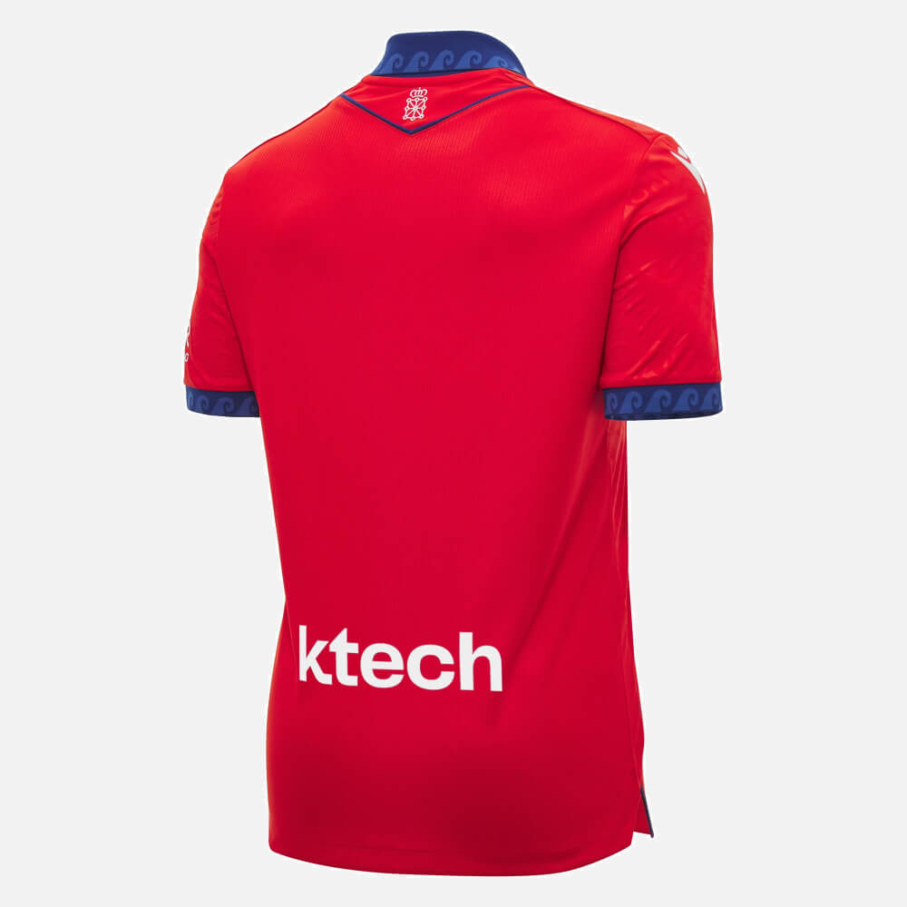 Macron 2026-27 Osasuna Men's Authentic Home Soccer Jersey (Back)