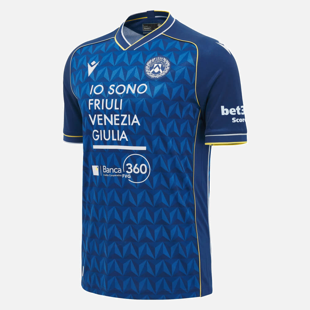 Macron 2026-27 Udinese Men's Authentic Away Soccer Jersey (Front)