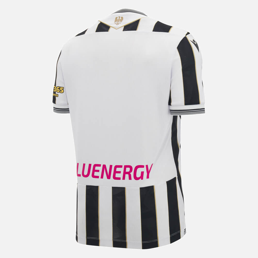 Macron 2026-27 Udinese Men's Authentic Home Soccer Jersey (Back)