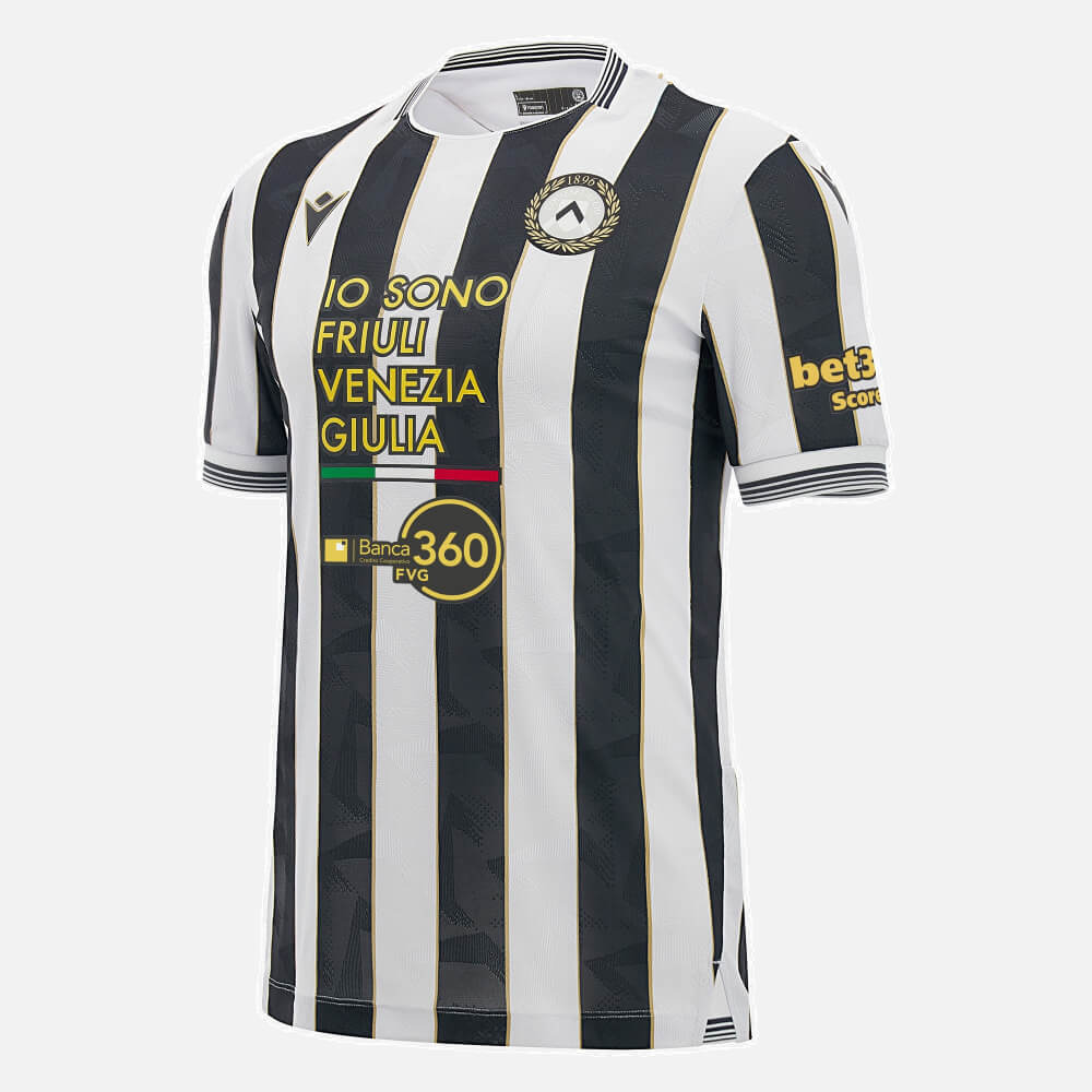 Macron 2026-27 Udinese Men's Authentic Home Soccer Jersey (Front)