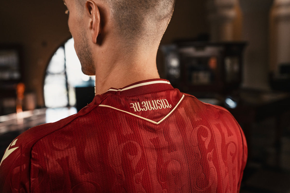 Macron 2026-27 Armenia Men's Authentic Home Soccer Jersey (Detail 2)