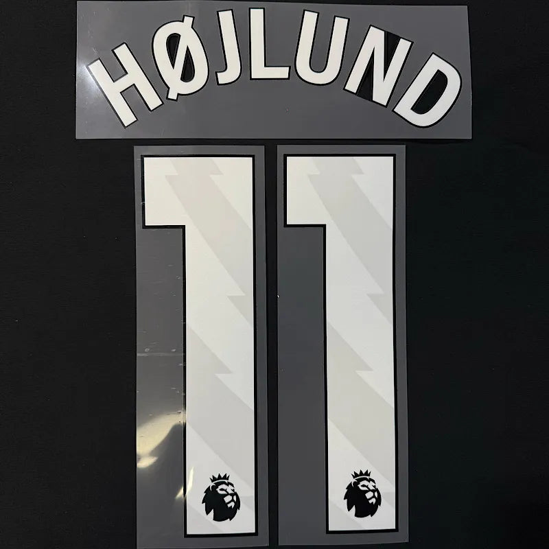 Man United 2023-Home HOJLUND #11 Official Name Set-White