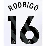 Manchester City 2023-Away Rodrigo #16 Jersey Name Set-Black (Back)