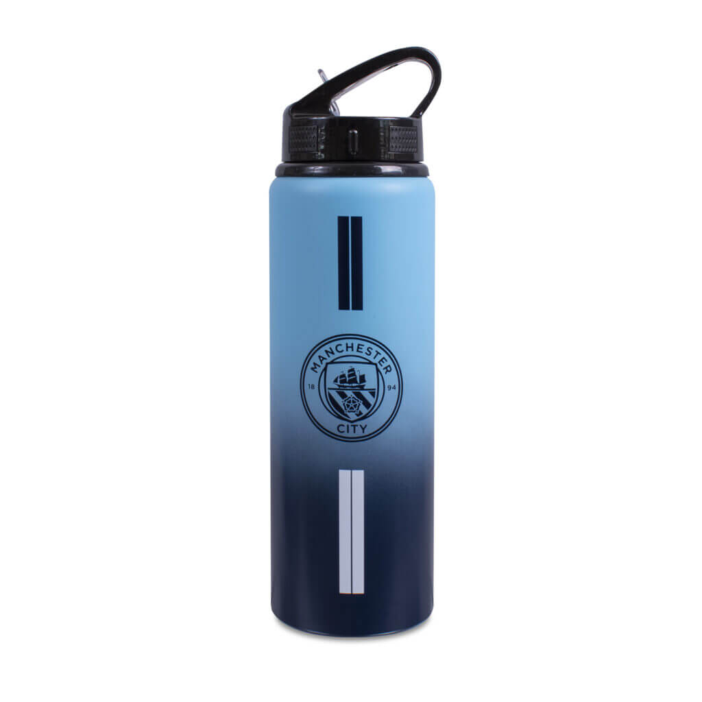 Manchester City Aluminum Fade Water Bottle (750ML) (Front)