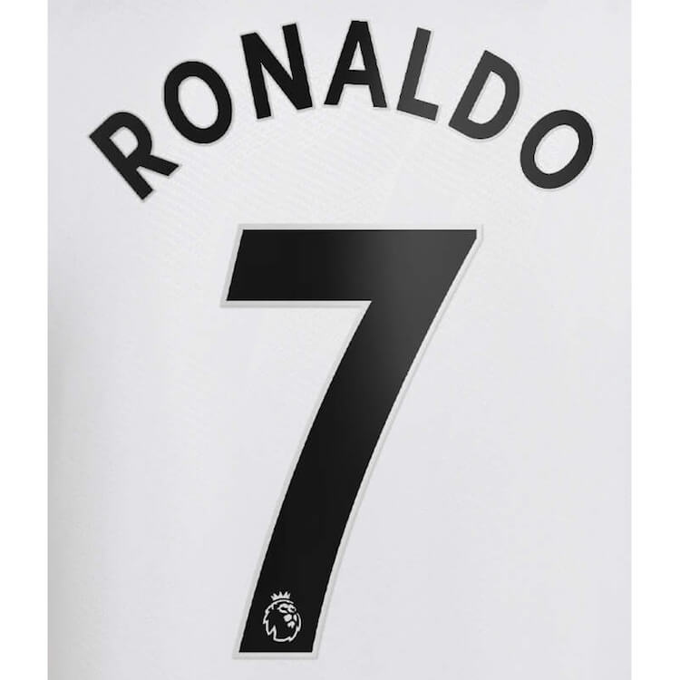 Manchester United 2022 23 Away Ronaldo #7 Jersey Name Set Black (Back)