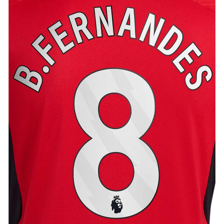 Manchester United 2023-Home B. Fernandes #8 Jersey Name Set-White (Back)
