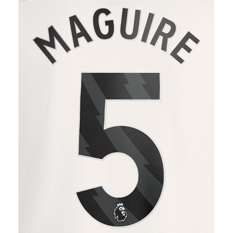 Manchester United 2023-Third Maguire #5 Jersey Name Set-Black (Back)