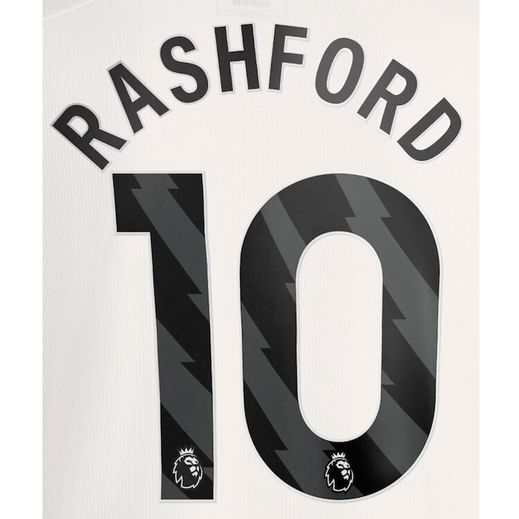 Manchester United 2023-Third Rashford #10 Jersey Name Set-Black (Back)