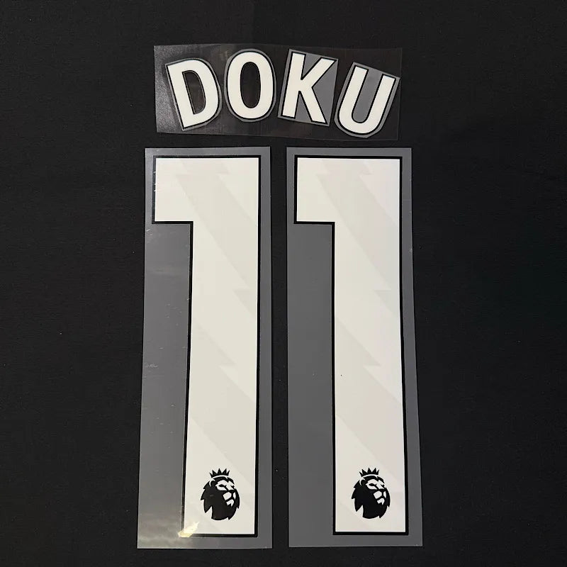 Manchester City 2023- Home DOKU #11 Official Name Set-White