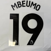 Manchester United 2025-Away MBEUMO #19 Official Name Set-Black