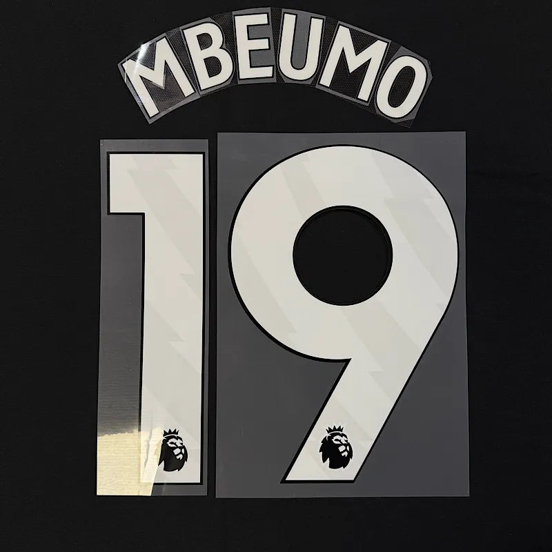 Manchester United 2025-Home MBEUMO #19 Official Name Set-White
