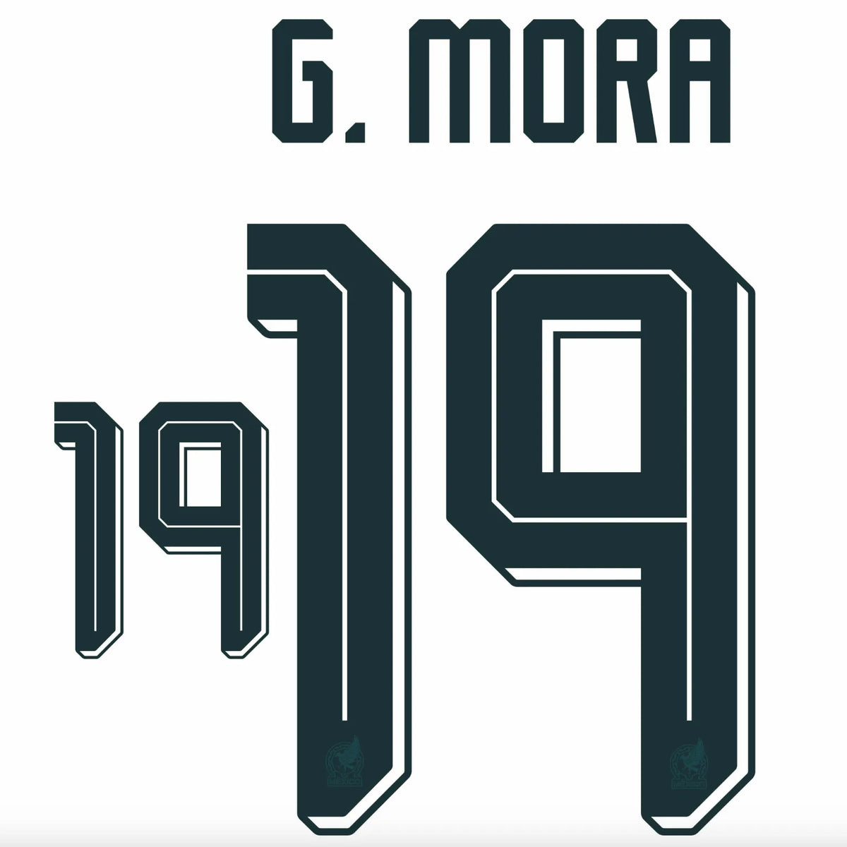 Mexico 2026- Away MORA #19 Official Name Set