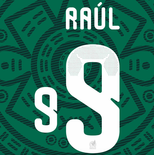 Mexico RAUL #9 Home Official Name Set 2026 – ProSoccer