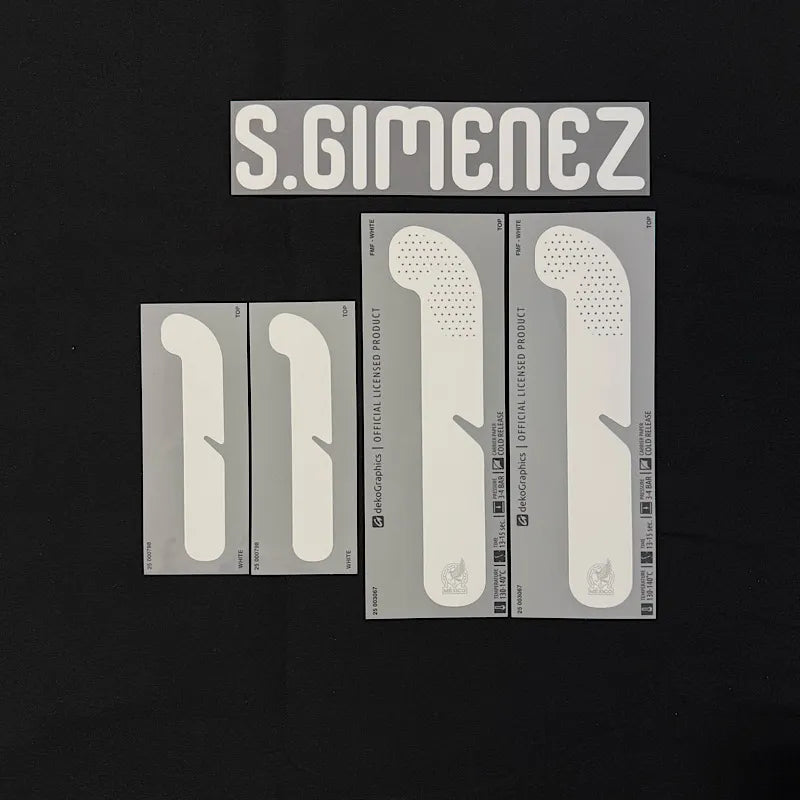 Mexico 2026- Home S. GIMENEZ #11  Youth Official Name Set