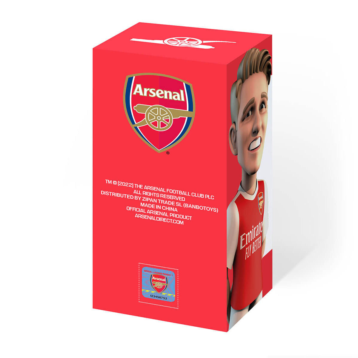 Minix 12 CM Odegaard Arsenal (Lateral Back - Box)