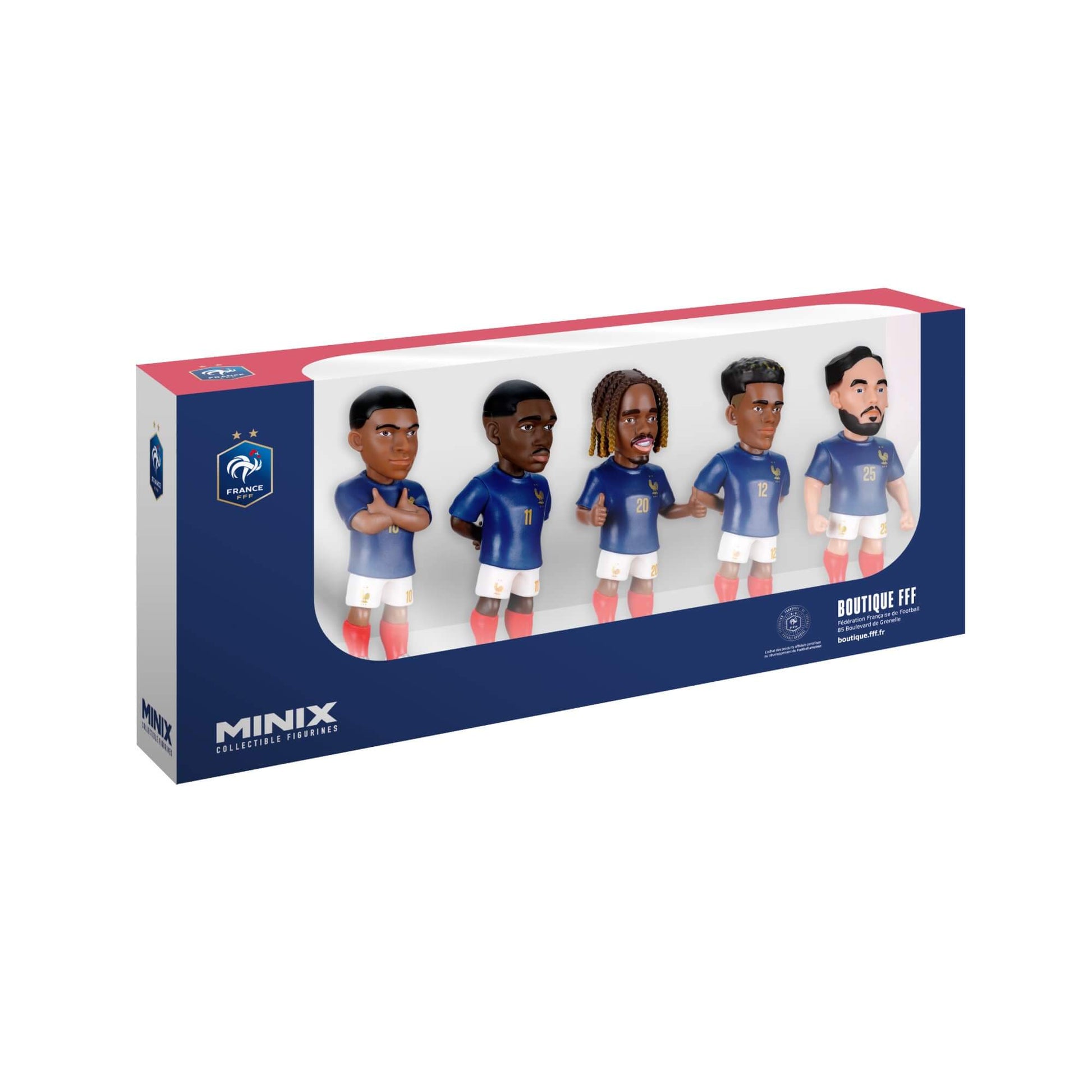 Minix France National Team 7CM 5-Pack (Box - Lateral Front)