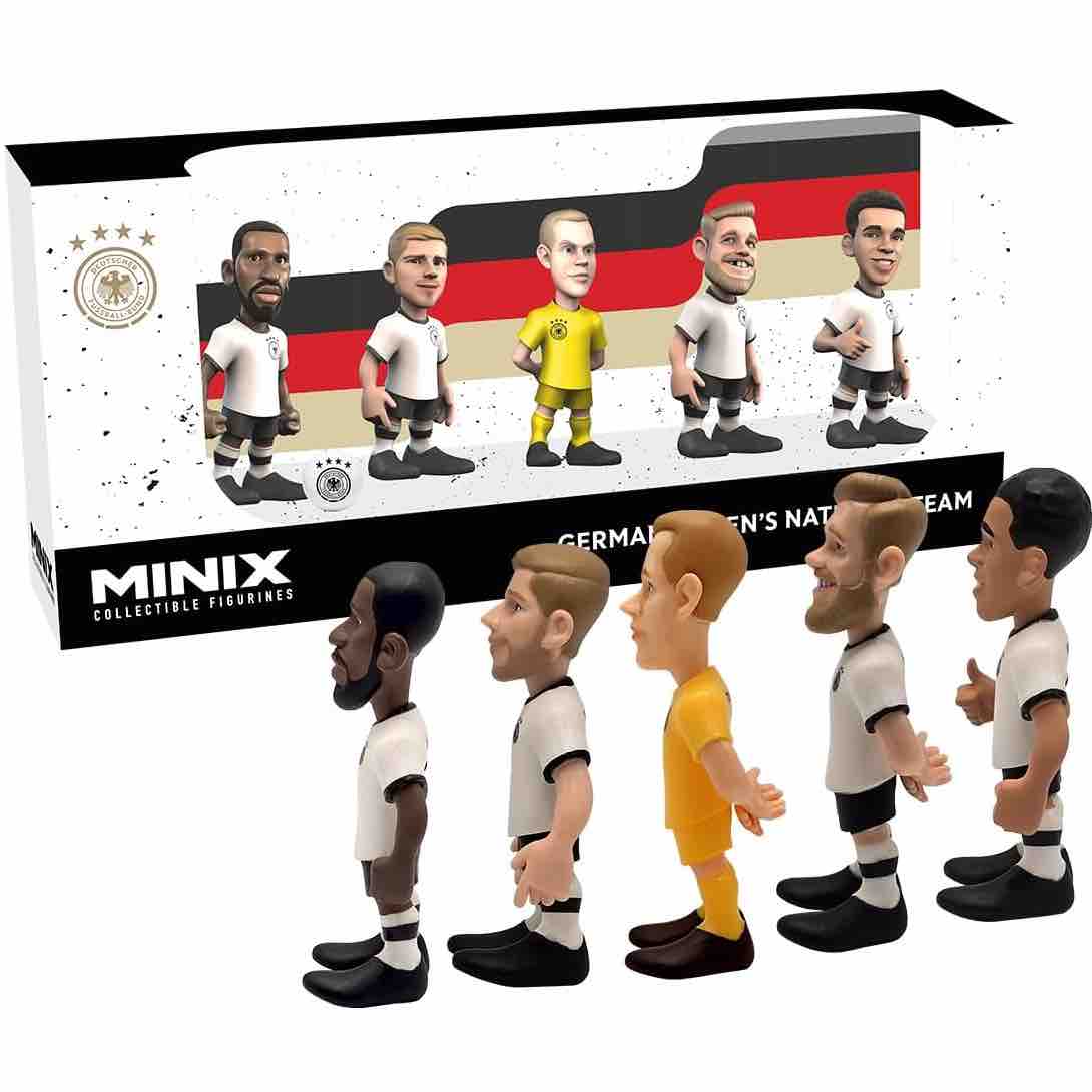 Minix Germany National Team 7CM 5-Pack (Box and Toys - Lateral Front)