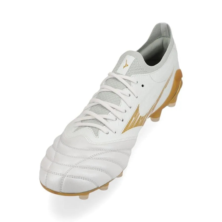 Mizuno Morelia Neo IV Beta Elite Firm Ground Soccer Cleats -Bright Gold Pack (SP26) (Lateral 1)