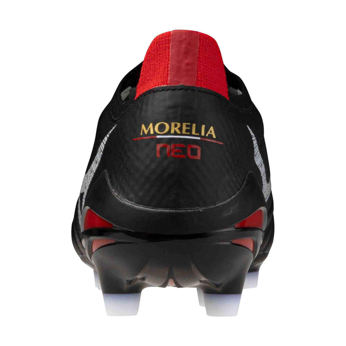 Mizuno Morelia Neo V Beta Elite Firm Ground Soccer Cleats Black-White (Back)