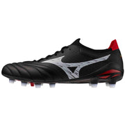 Mizuno Morelia Neo V Beta Elite Firm Ground Soccer Cleats Black-White (Side 1)