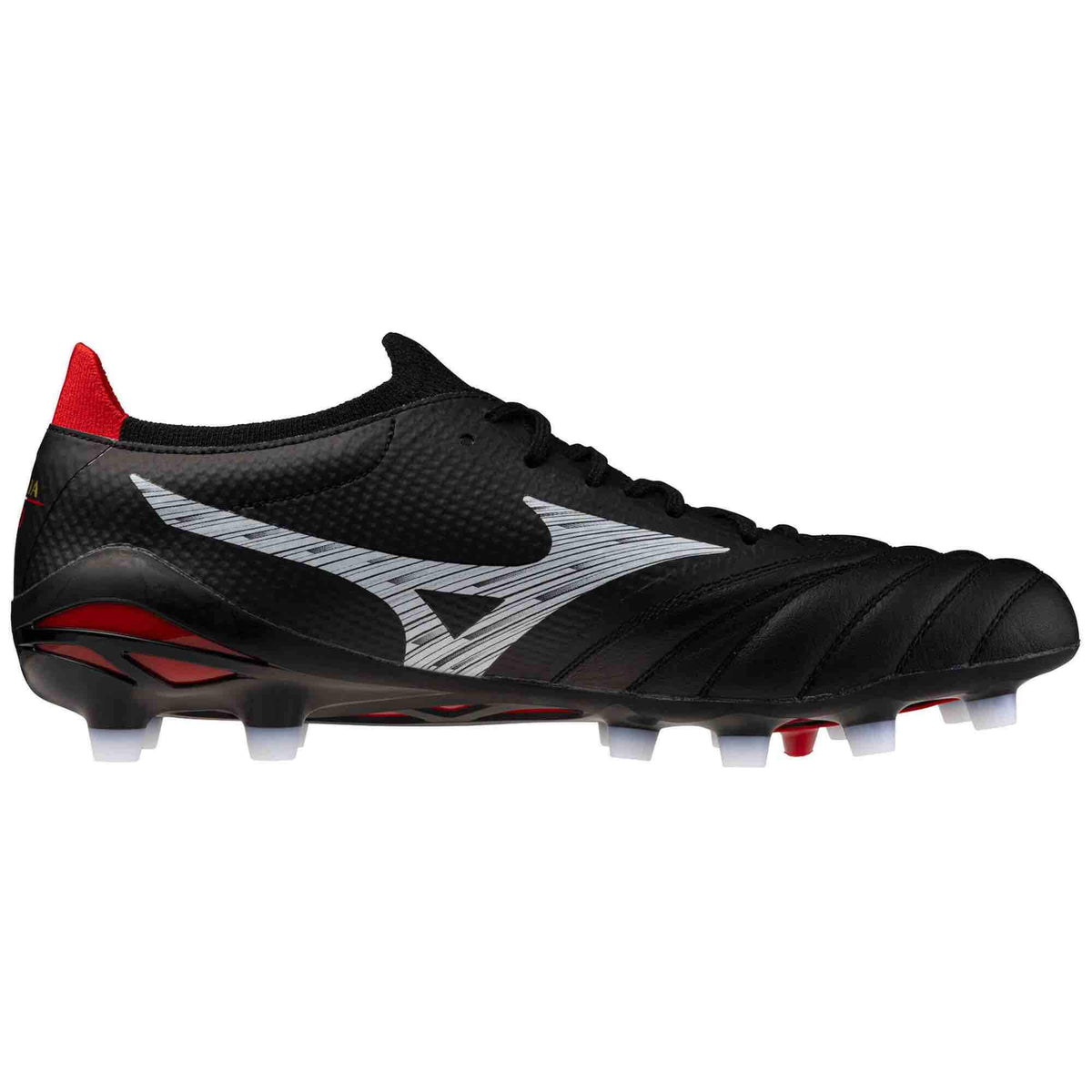 Mizuno Morelia Neo V Beta Elite Firm Ground Soccer Cleats Black-White (Side 2)