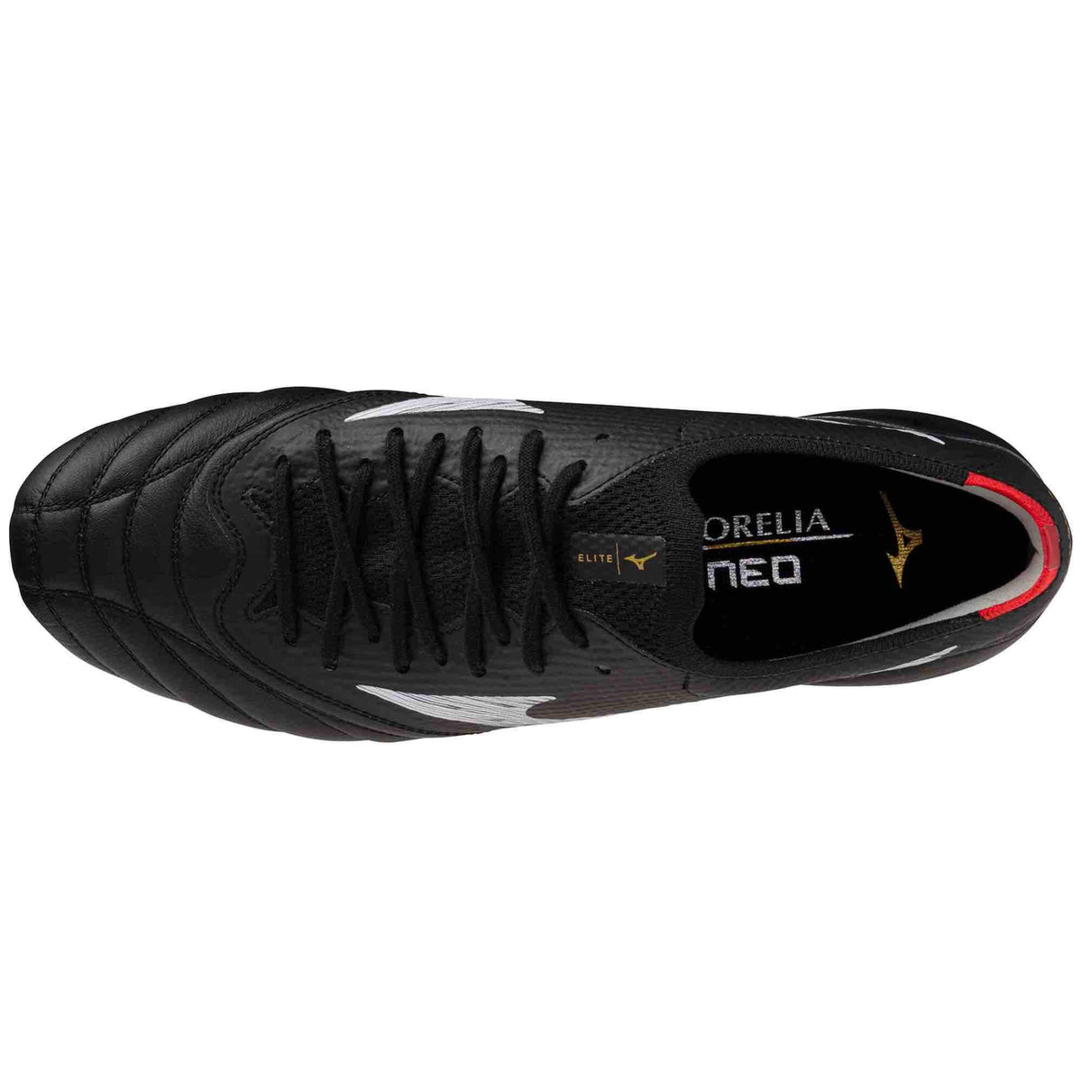 Mizuno Morelia Neo V Beta Elite Firm Ground Soccer Cleats Black-White (Top)