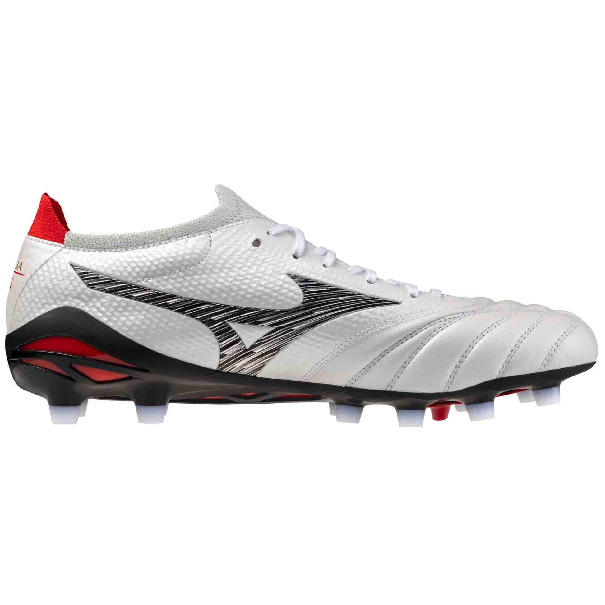 Mizuno Morelia Neo V Beta Made In Japan Firm Ground Soccer Cleats White-Black (Side 2)