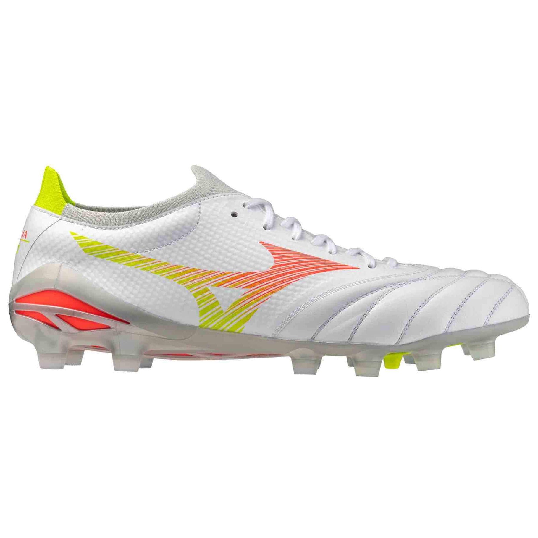 Mizuno Morelia Neo V Beta Pro Firm Ground Soccer Cleats - Prism White Pack (FA26) (Side 2)