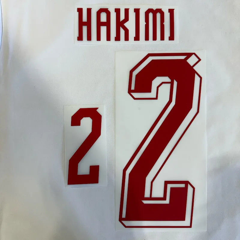Morocco 2026- Away HAKIMI #2 Official Name Set