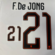 Netherlands 2026 Home/ Away F. DE JONG #21 Official Name Set