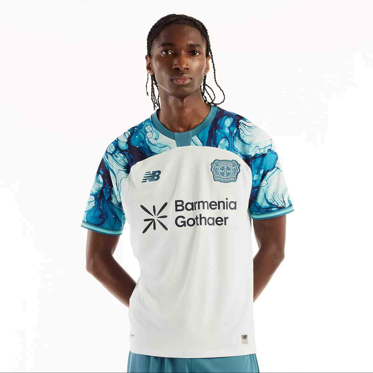 New Balance 2026-27 Bayer Leverkusen Men's Stadium Away Soccer Jersey (Model - Front)