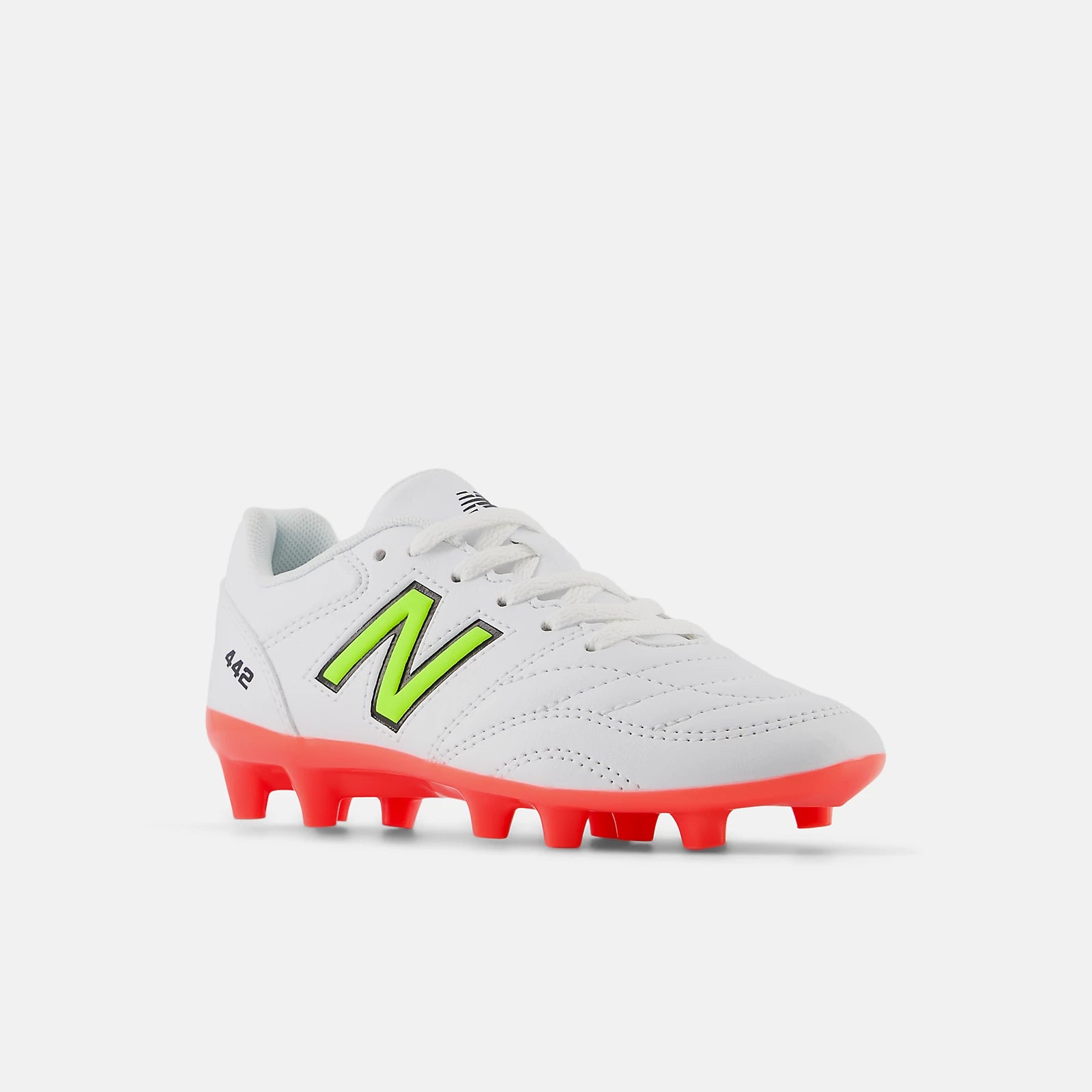 New Balance 442 Academy JNR FG V2 Wide - Flash Point Pack (SP25) (Lateral - Front)