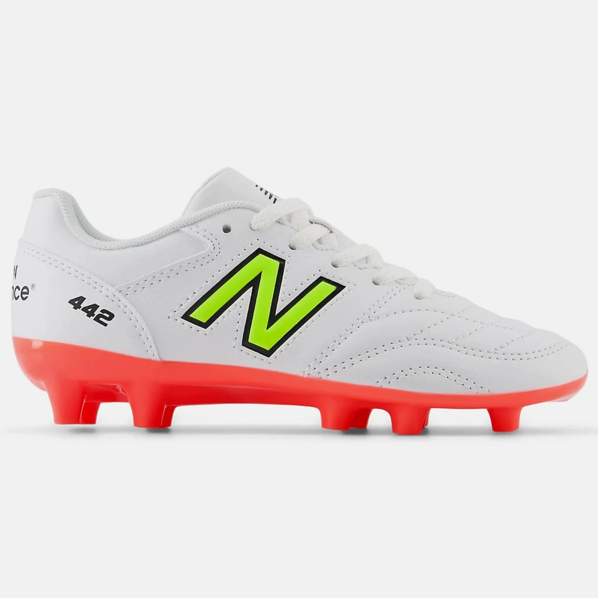 New Balance 442 Academy JNR FG V2 Wide - Flash Point Pack (SP25) (Side 1)