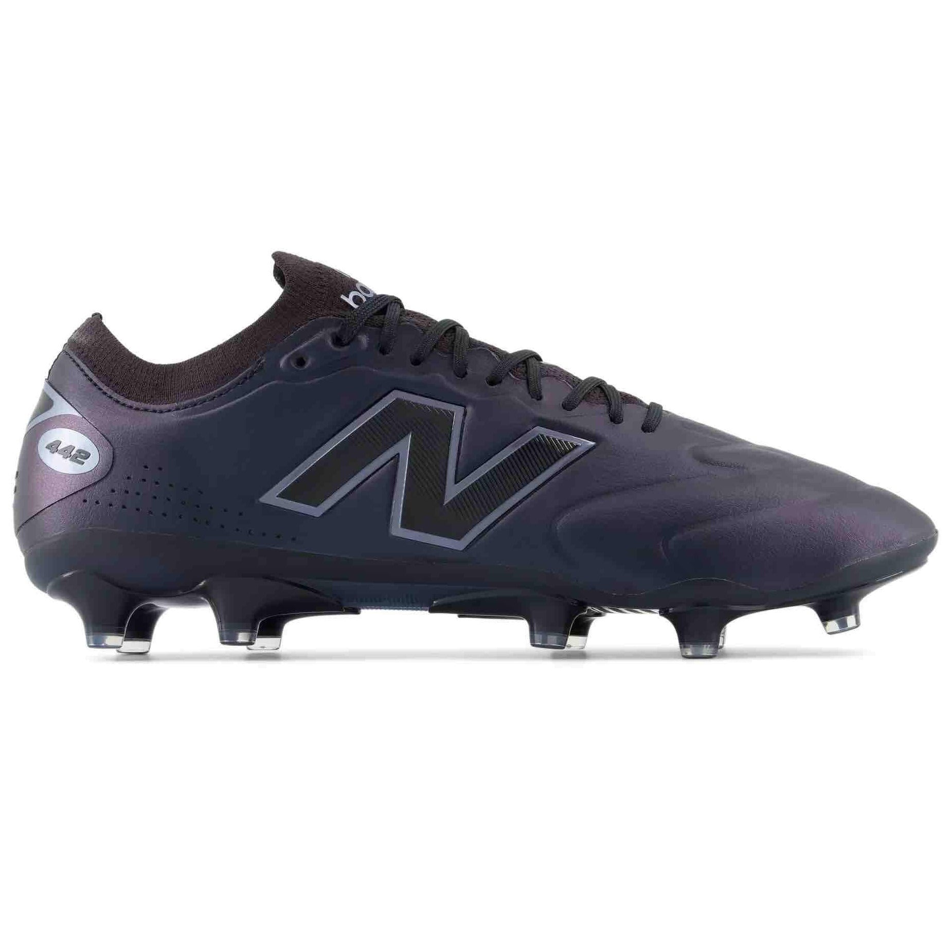 New Balance 442 Elite Knit V3 2E Wide Firm Ground Soccer Cleats - Black Pack (FA26) (Side 1)
